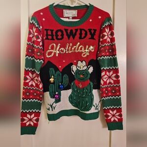 Howdy Holidays UGLY Christmas Sweater Cute Country